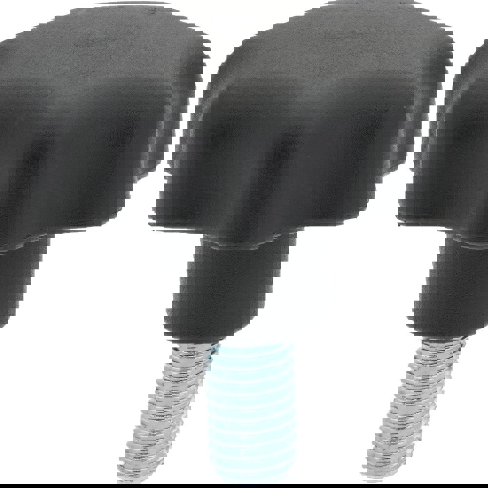 Lobed Knob: 63 mm Head Dia, 7 Points, Thermoplastic Elastomer